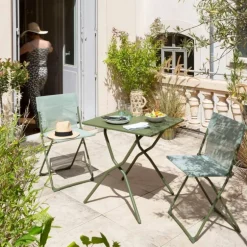 Tavolo da giardino pieghevole BALCONY 70x70 cm LaFuma LFM5357 CB Moss/Moss
