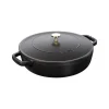 Tegame Chistera 28 cm Nero in Ghisa