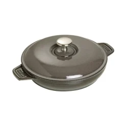 Tegame con Coperchio 20 cm Grigio Graphite in Ghisa