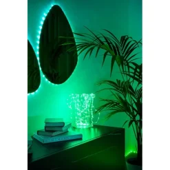 Twinkly DOTS Striscia 3 m 60 Led RGB USB BT + WiFi Cavo Trasparente
