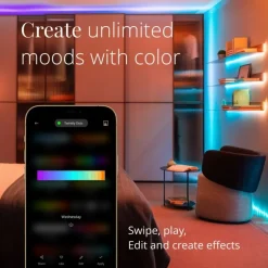 Twinkly DOTS Striscia 20 m 400 Led RGB BT + WiFi Cavo Nero