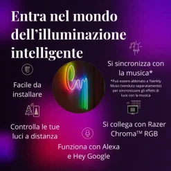 Twinkly FLEX Tubo Flessibile 2 m 192 Led RGB BT + WiFi